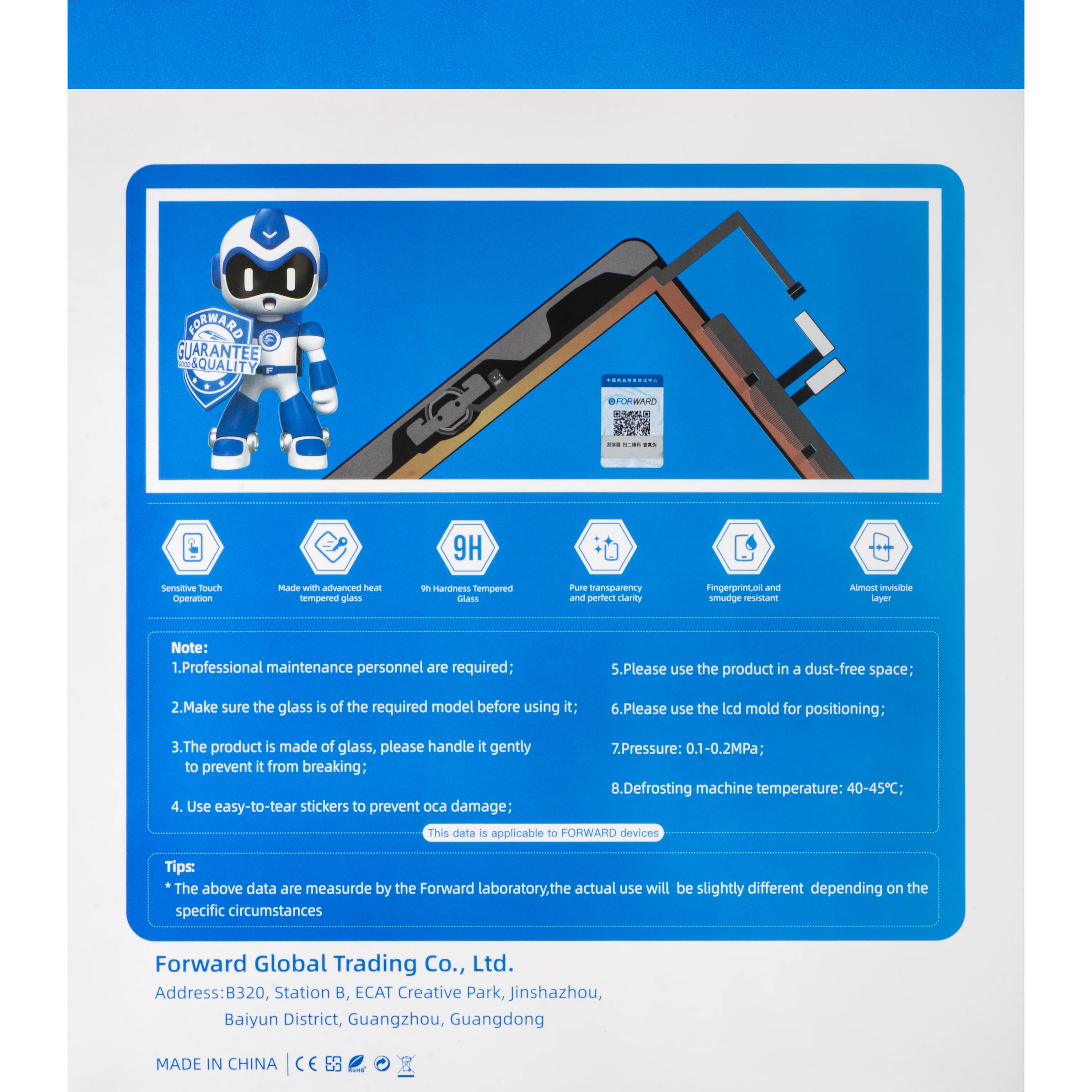 Touchscreen Forward Guard OCA for Apple iPad Air (2019), Black - Image 3