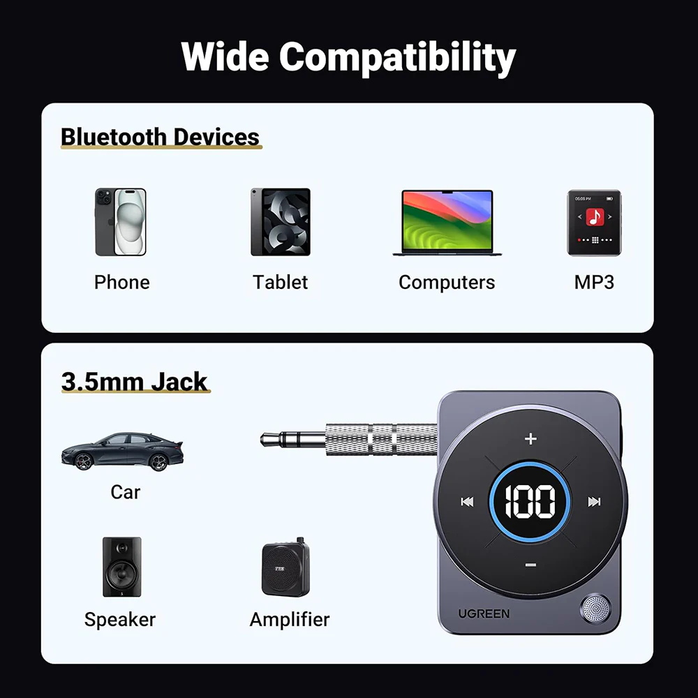 UGREEN CM724 Bluetooth Receiver - Image 4
