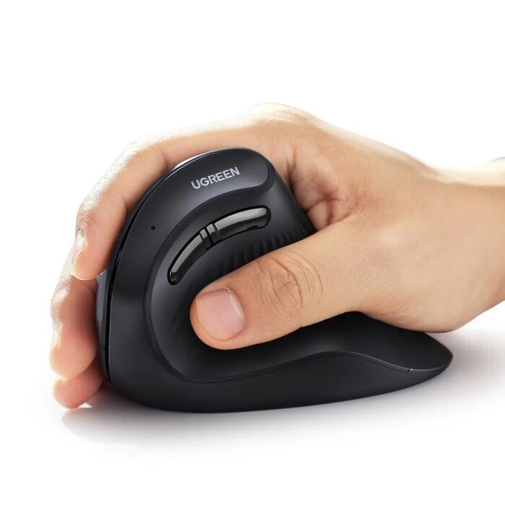 UGREEN MU008 Wireless Mouse, 4000DPI, BT / Wi-Fi, Black - Image 2