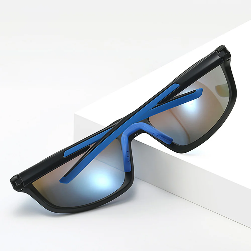 Unisex Cycling Glasses Techsuit 3047, UV Protection, Transparent Black - Image 2
