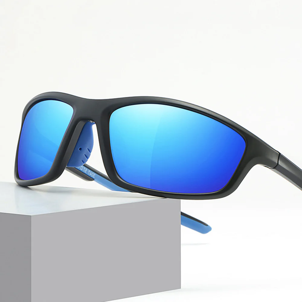 Unisex Cycling Glasses Techsuit 3047, UV Protection, Transparent Black - Image 4