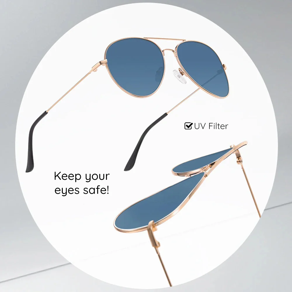 Unisex Techsuit 3025 Sunglasses, UV Protection, Gold Green - Image 7
