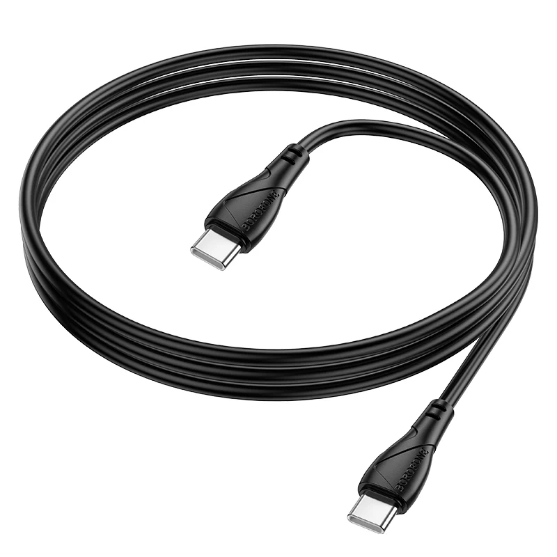 USB-C Data and Charging Cable - USB-C Borofone BX121 Energy, 60W, 1m, Black - Image 3
