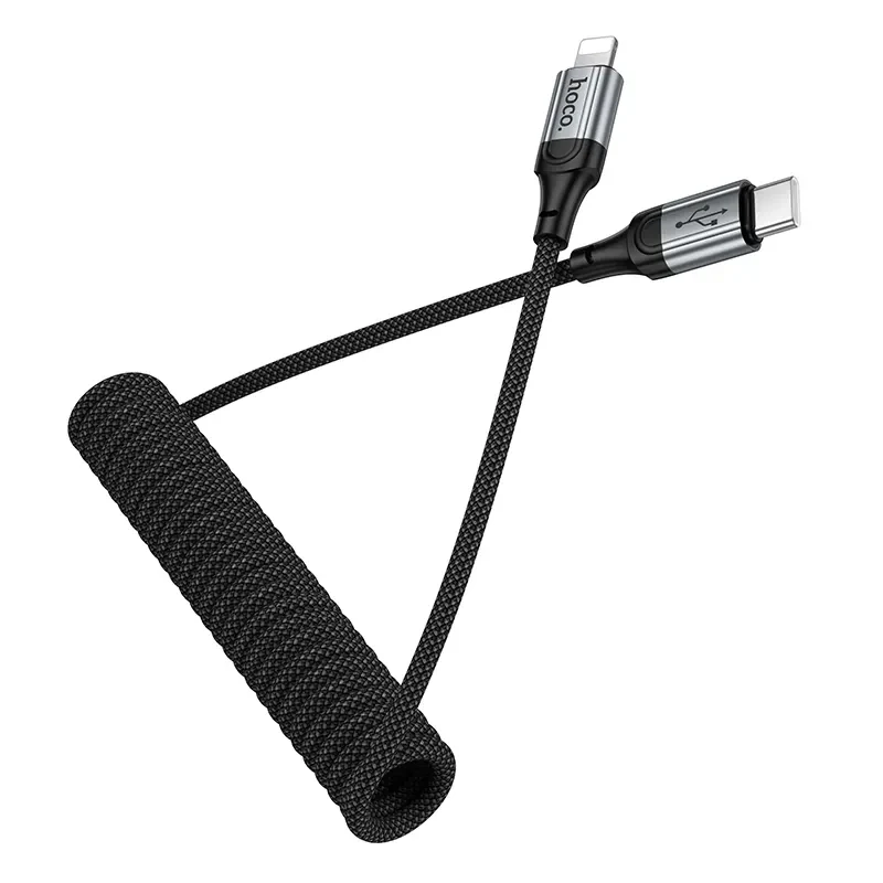 USB-C to Lightning Data and Charging Cable HOCO X121, 27W, 1.5m, Black - Image 4