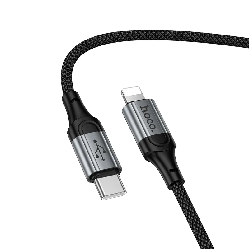 USB-C to Lightning Data and Charging Cable HOCO X121, 27W, 1.5m, Black - Image 6