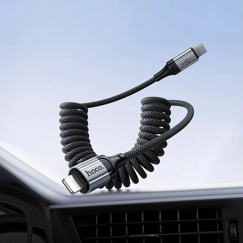 USB-C to Lightning Data and Charging Cable HOCO X121, 27W, 1.5m, Black - Image 7