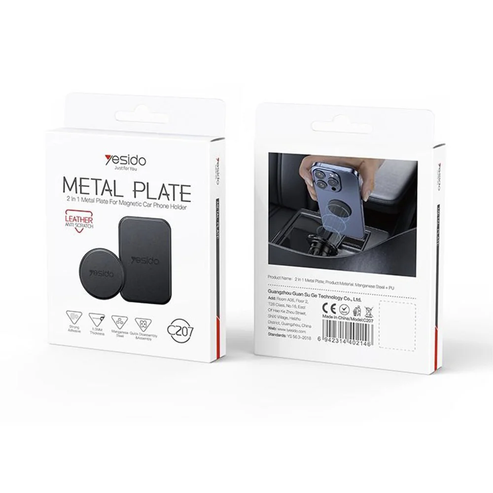 Yesido C207 2in1 Metallic Sticker, Black - Image 7