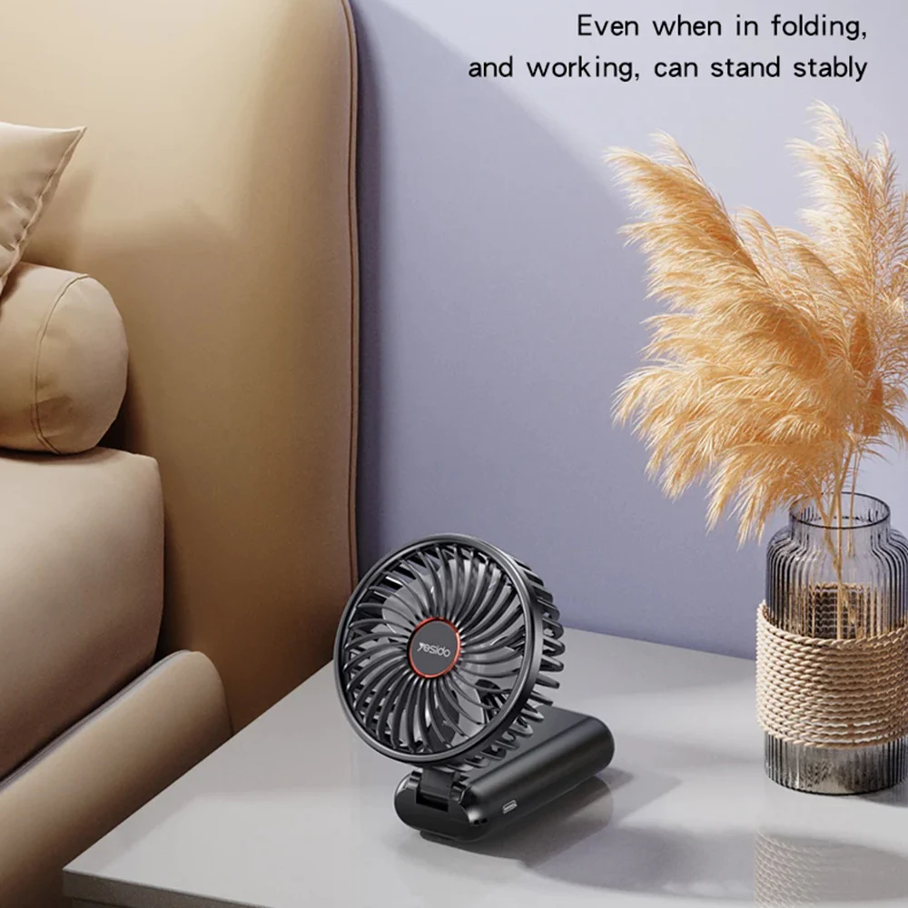 Yesido YF10 Portable Fan, Black - Image 6
