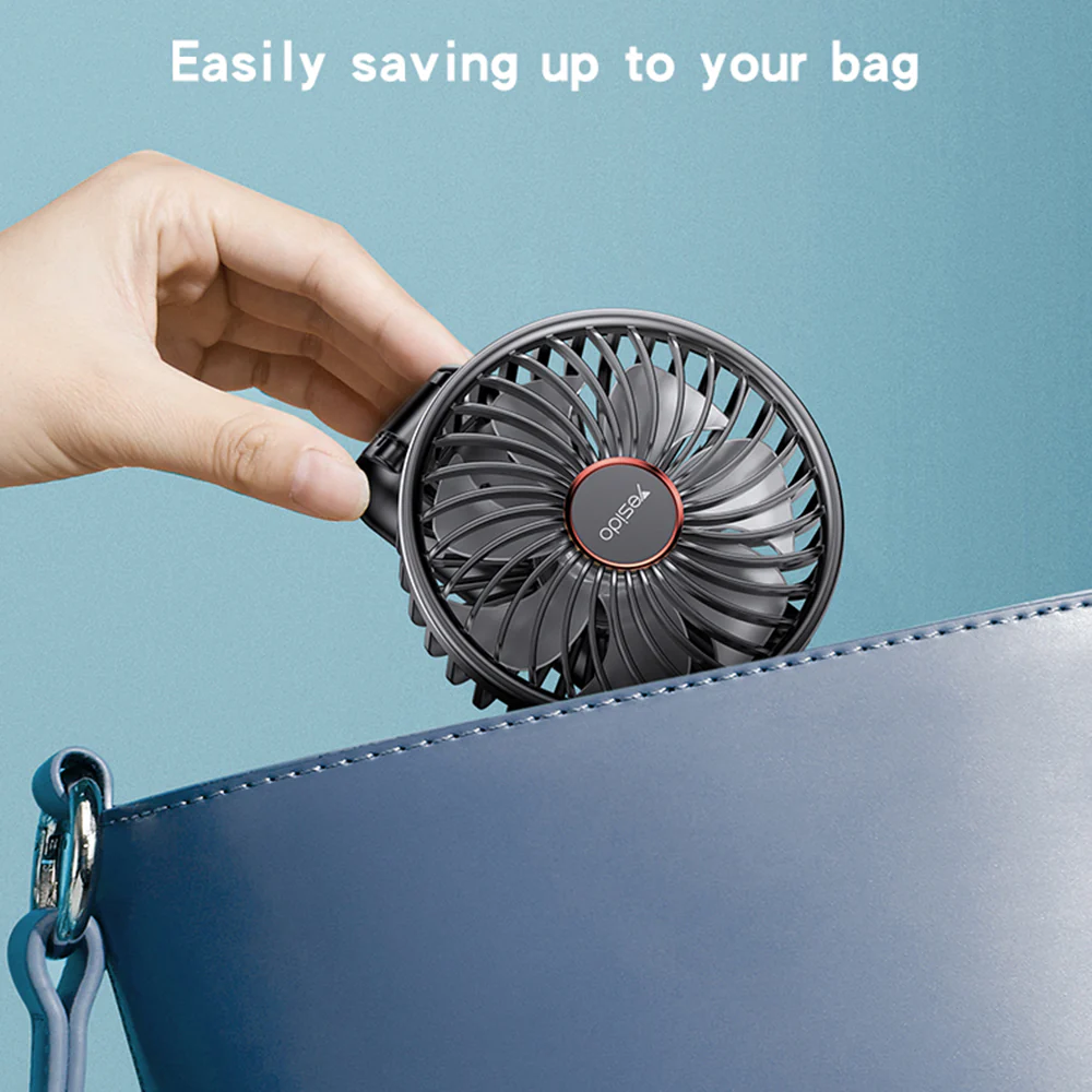 Yesido YF10 Portable Fan, Black - Image 7