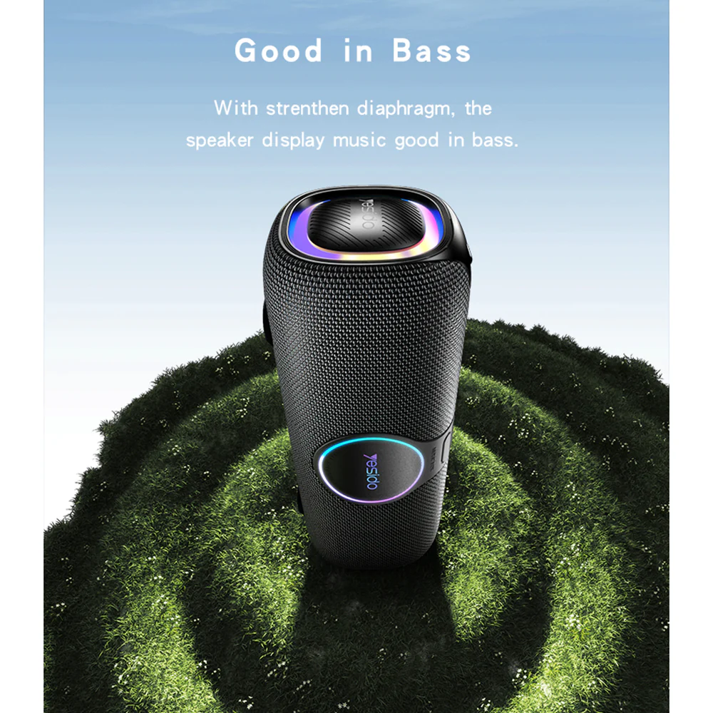 Yesido YSW21 Karaoke Bluetooth Speaker, 120W, RGB, Waterproof, Black - Image 3