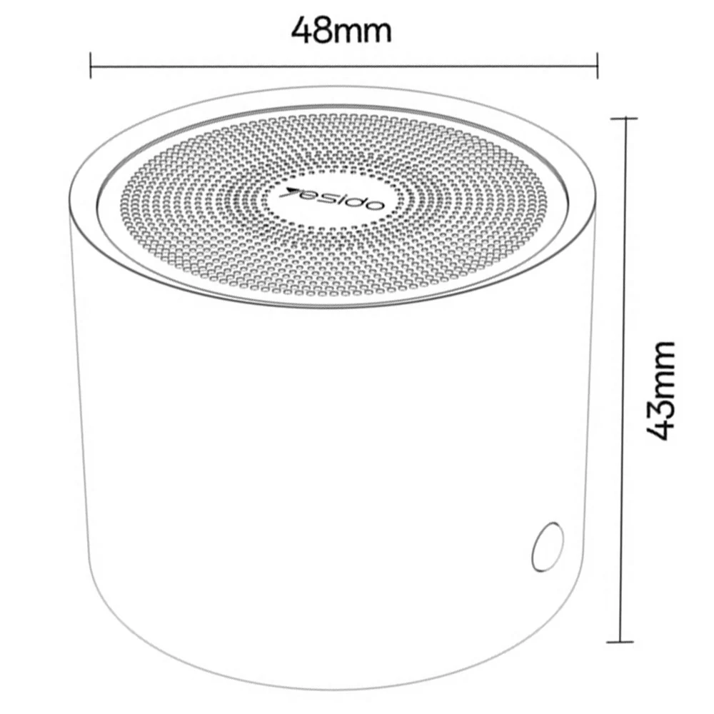 Yesido YSW30 Bluetooth Speaker, 3W, Waterproof, Black - Image 11
